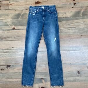 MOTHER HIGH WAISTED LOOKER “GRAFFITI GIRL”